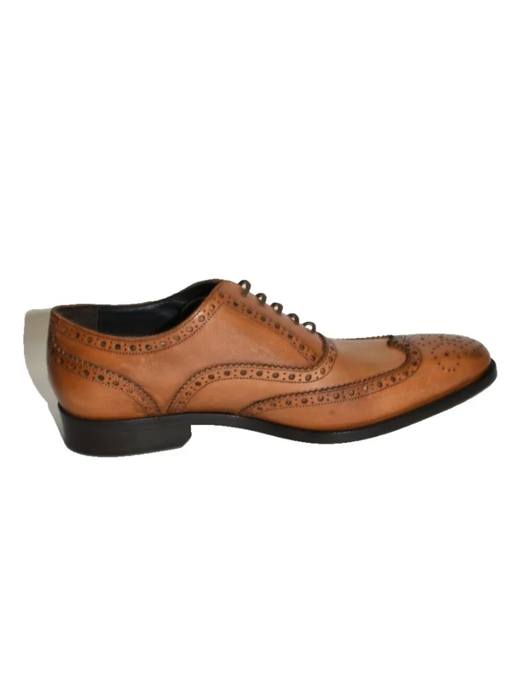 To Boot New York Emil Wingtip Oxford Shoes Cognac Brown Size 8 DD40